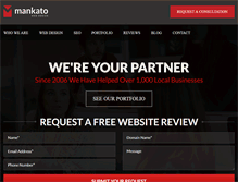 Tablet Screenshot of mankatowebdesign.com